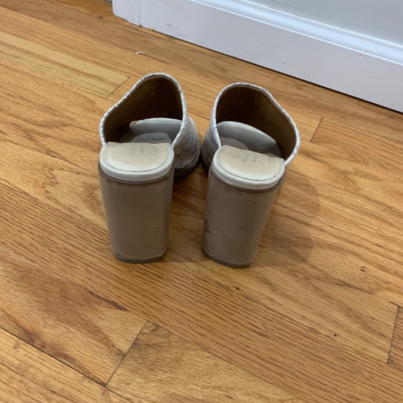 Rag & Bone Tristan Snake Print Mule Sandal Shoe Sz 9.5 White Python Leather 39.5 - Picture 15 of 16